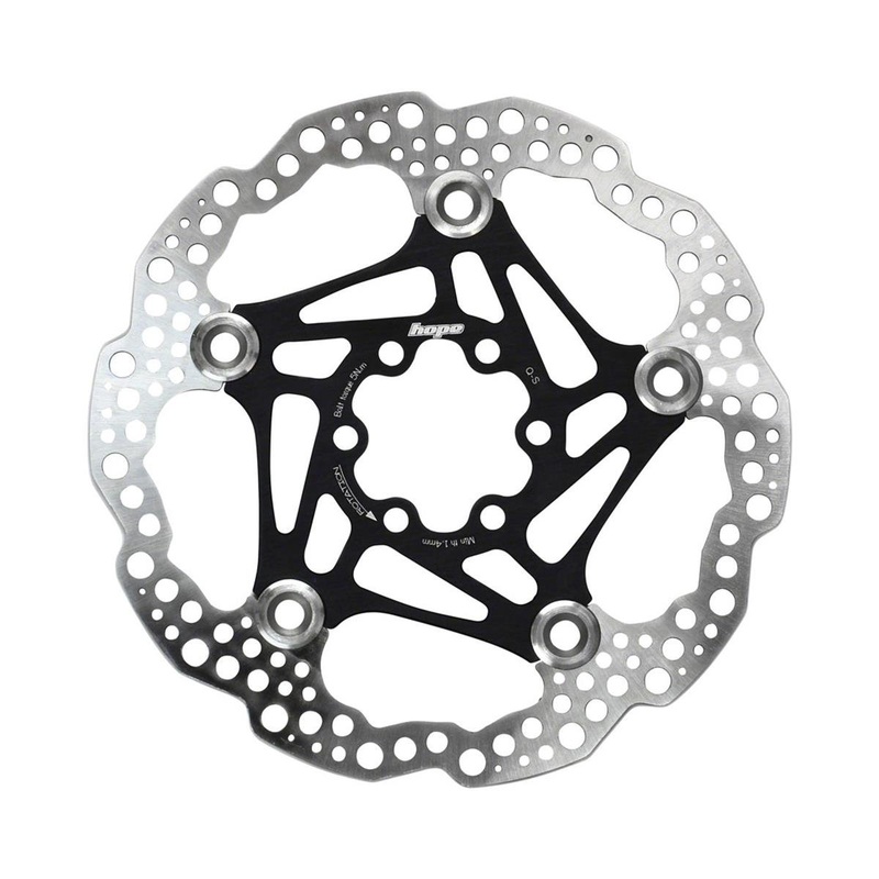 Hope Floating Disc Brake Rotor (Black) (6-Bolt) (160mm)