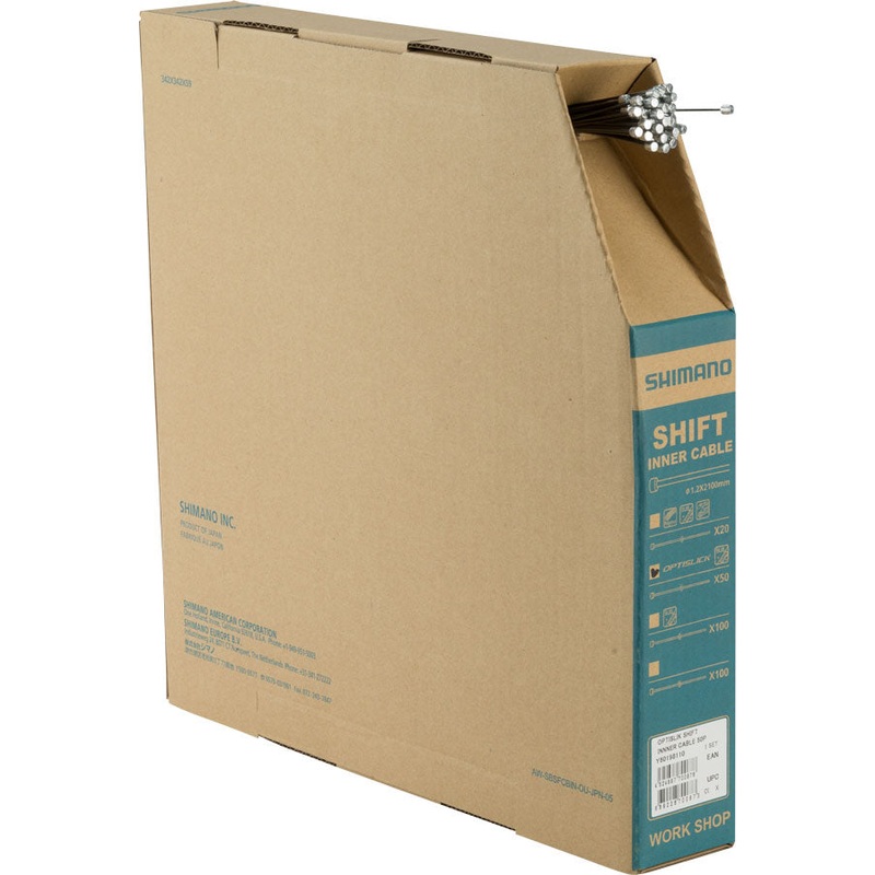 Shimano Optislick Derailleur Cable 1.2 x 2100mm Filebox of 50