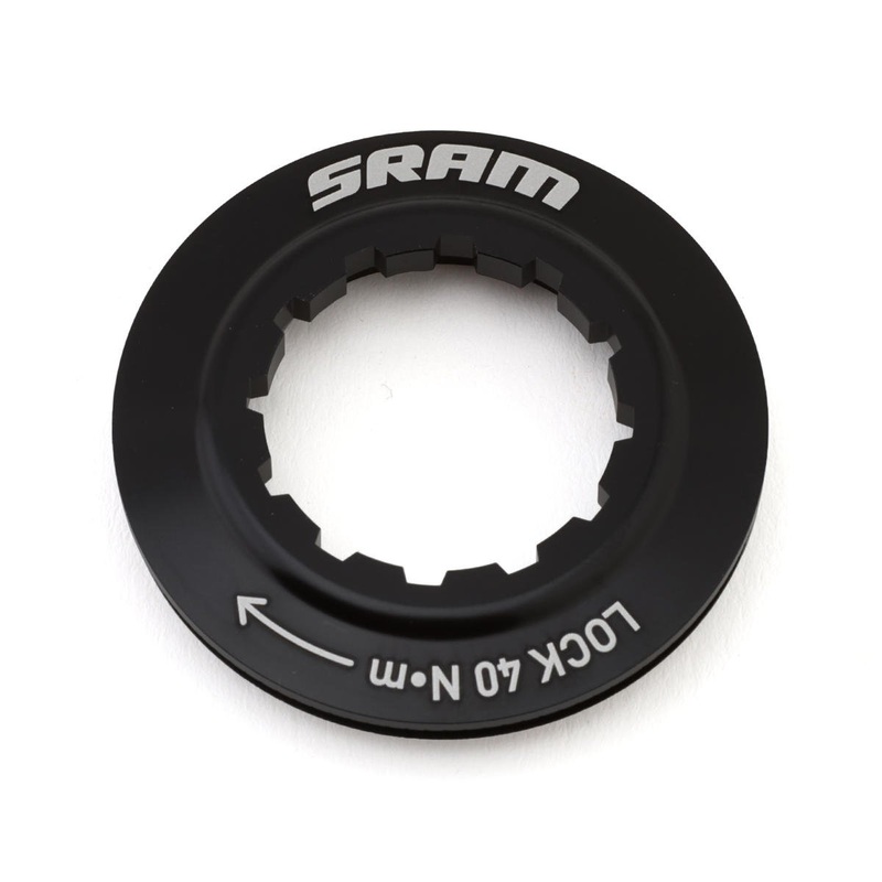 SRAM Centerlock Rotor Lockring (Black) (Internal Spline)