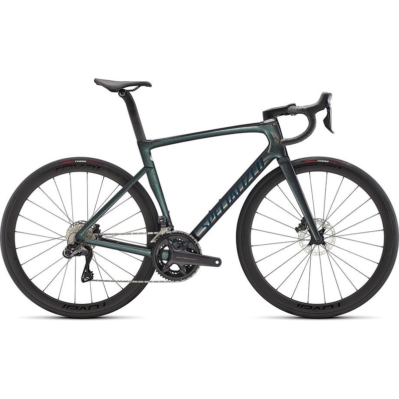 2022 Specialized tarmac sl7 expert bike gloss carbon/oil tint/forest green 49