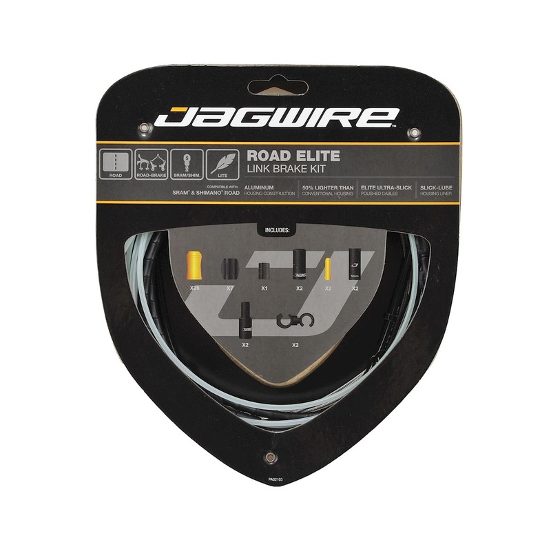 Jagwire Road Elite Link Brake Cable Kit (Black) (1.5mm) (1350/2350mm) (w/ Housing)