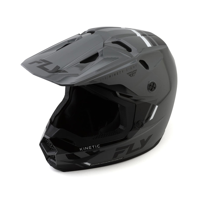 Fly Racing Kinetic Verdict Helmet (Grey/Black/White) (2XL)