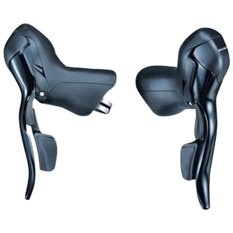 Microshift R7 Drop Bar Shifter Set (Black) (2 x 7 Speed) (Pair) (Shimano Compatible)