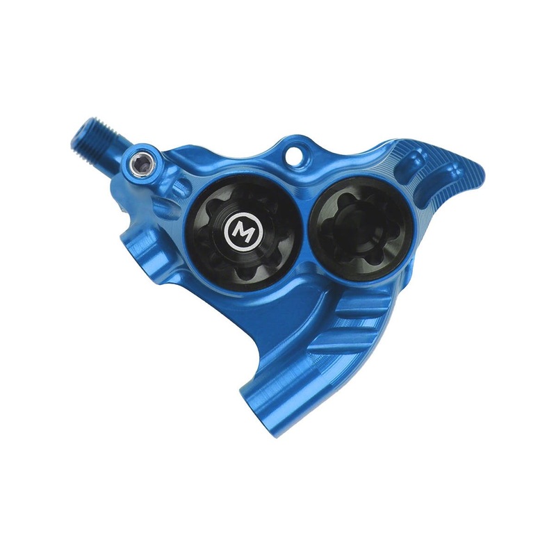 Hope RX4+ Road/Gravel Disc Brake Caliper (Blue) (Hydraulic) (Front or Rear) (Flat Mount Direct+20) (Mineral Oil)
