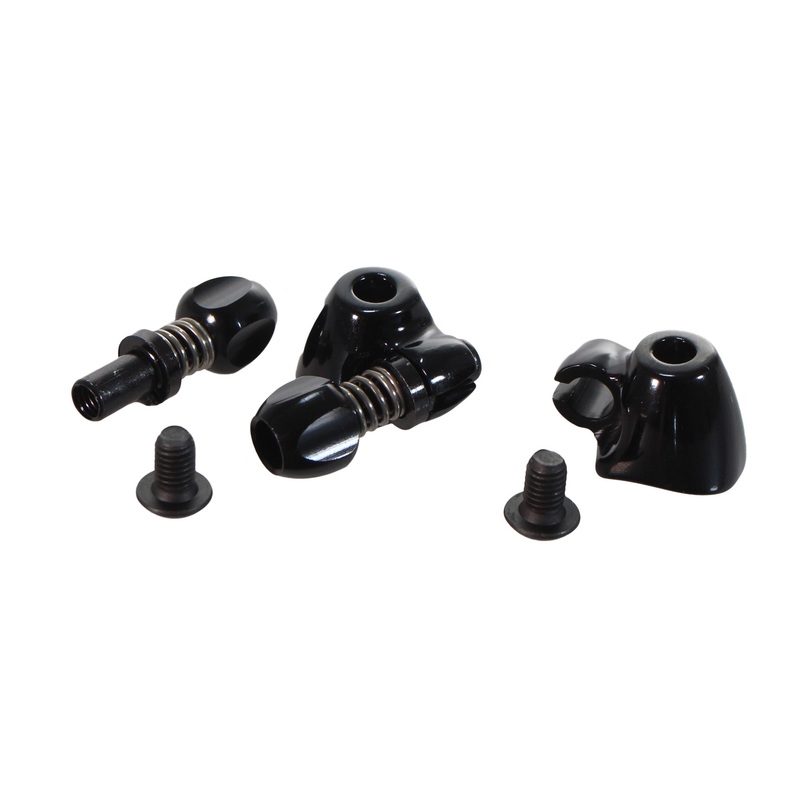 Interloc Racing Design QR Cable Stop Adjusters Pair – Black
