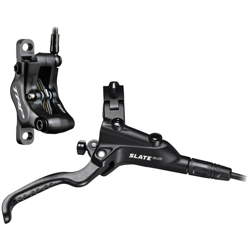 TRP Slate EVO HD-M807 Hydraulic Disc Brake (Black) (4-Piston) (Left) (Aaron Gwin Lever Blade) (Post Mount)