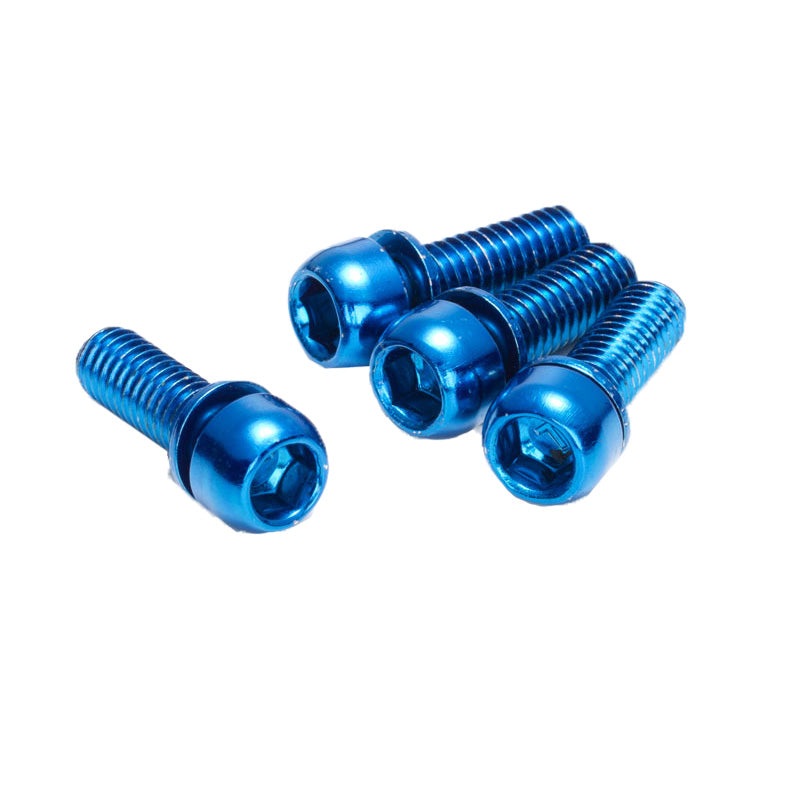 Reverse Disc Brake Caliper Bolts M6x18 4/Pack – Blue
