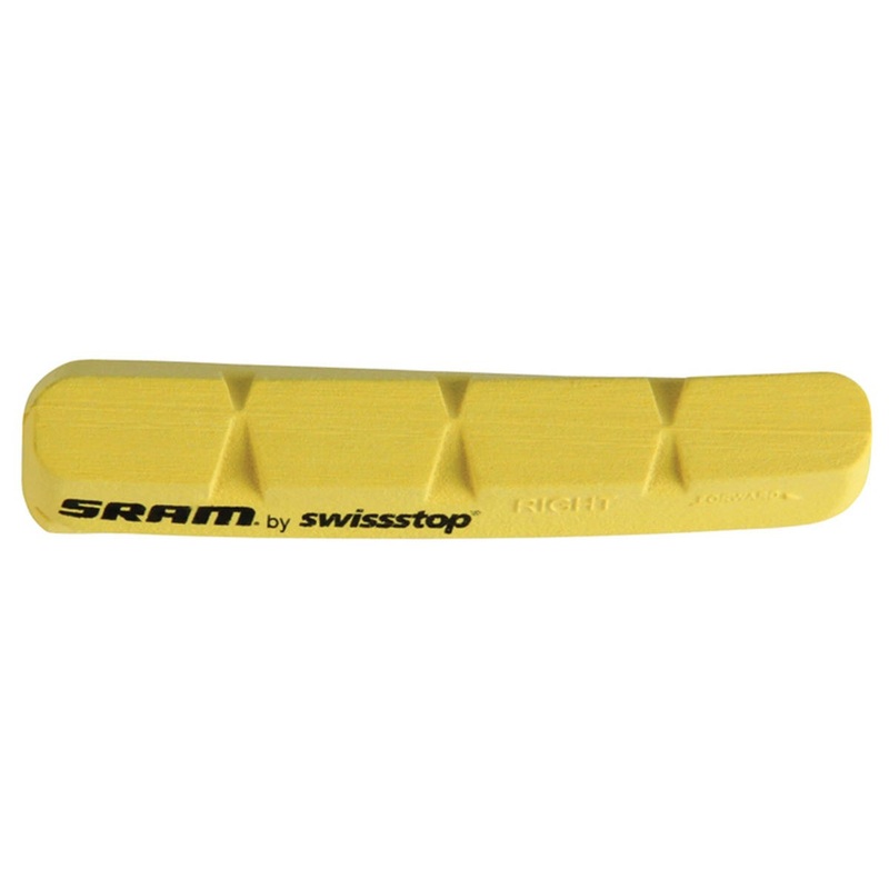 SRAM Carbon Rim Brake Pad Inserts (Yellow) (1 Pair) (For Shimano/SRAM)