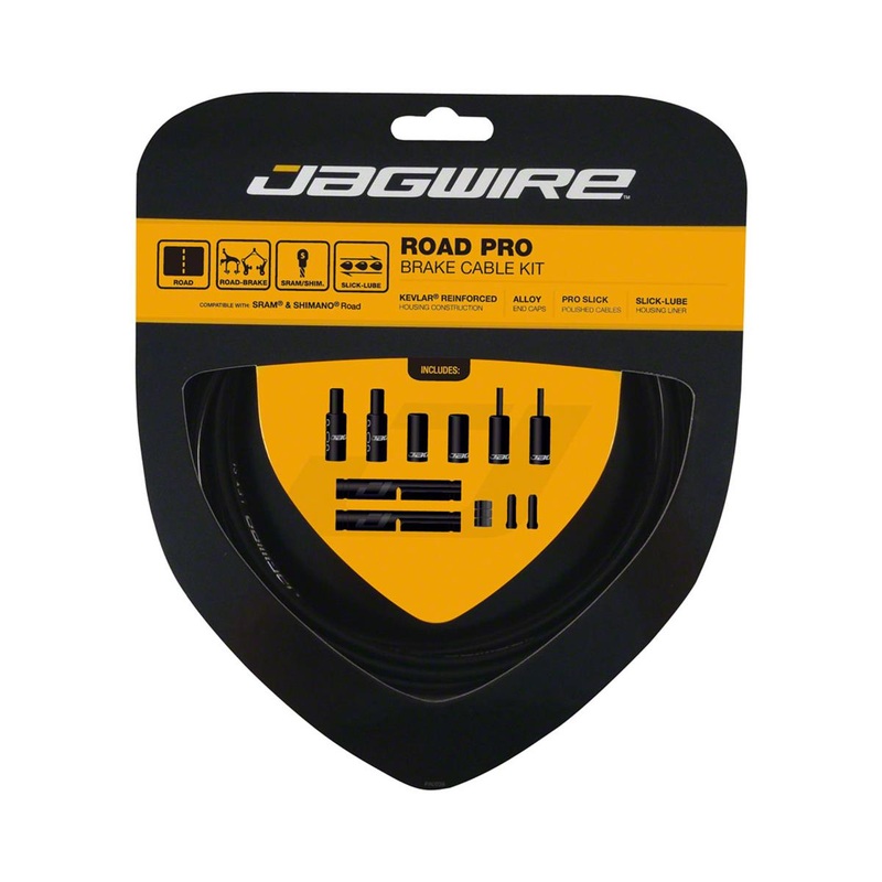 Jagwire Road Pro Brake Cable Kit (Black) (Stainless) (1.5mm) (1500/2800mm) (w/ Housing)