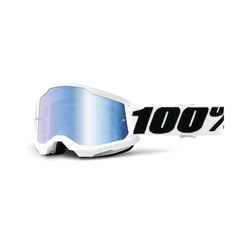 100% STRATA 2 Goggles Everest – Mirror Blue Lens