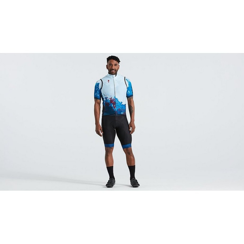 2021 Specialized In Layers Deflect Sl Vest Men – X-Small, White/Blue