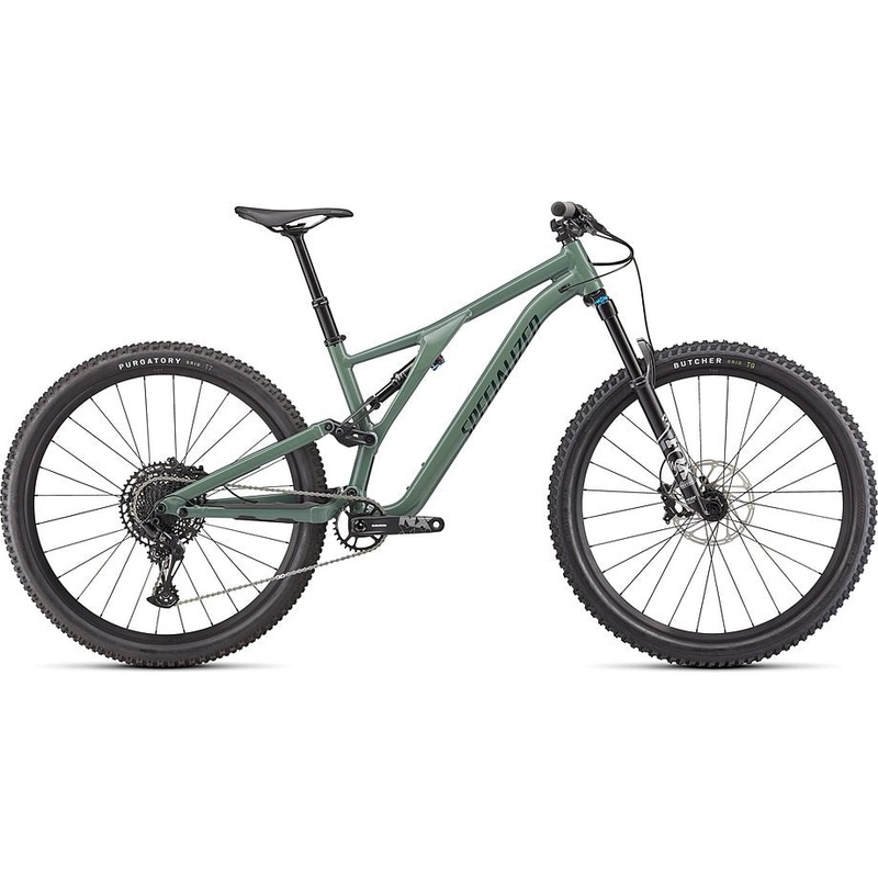 2022 Specialized Stumpjumper comp alloy bike gloss sage green / forest green s5